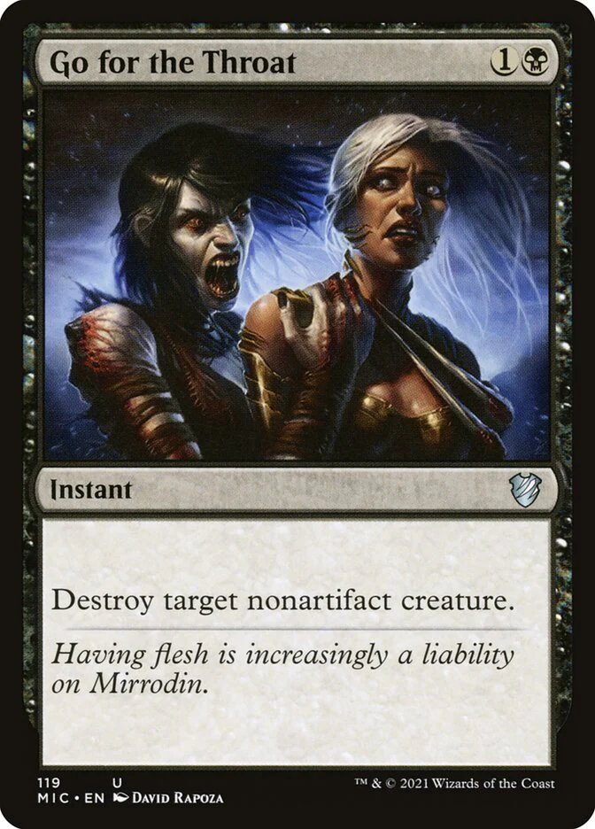 Go for the Throat 119/38 (Commander: Innistrad: Midnight Hunt)