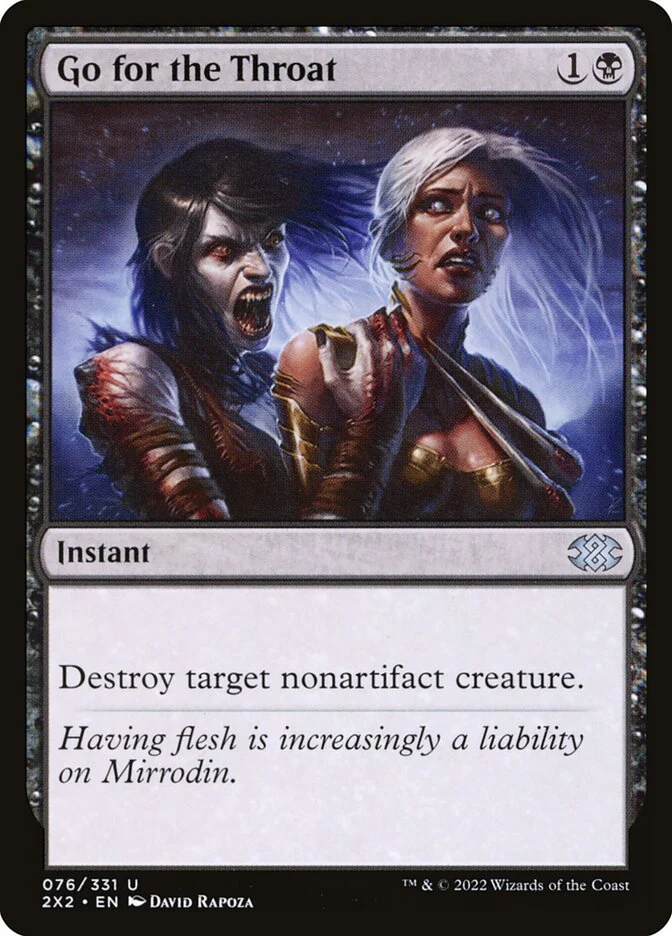 Go for the Throat 76/331 (Double Masters 2022)  - Foil