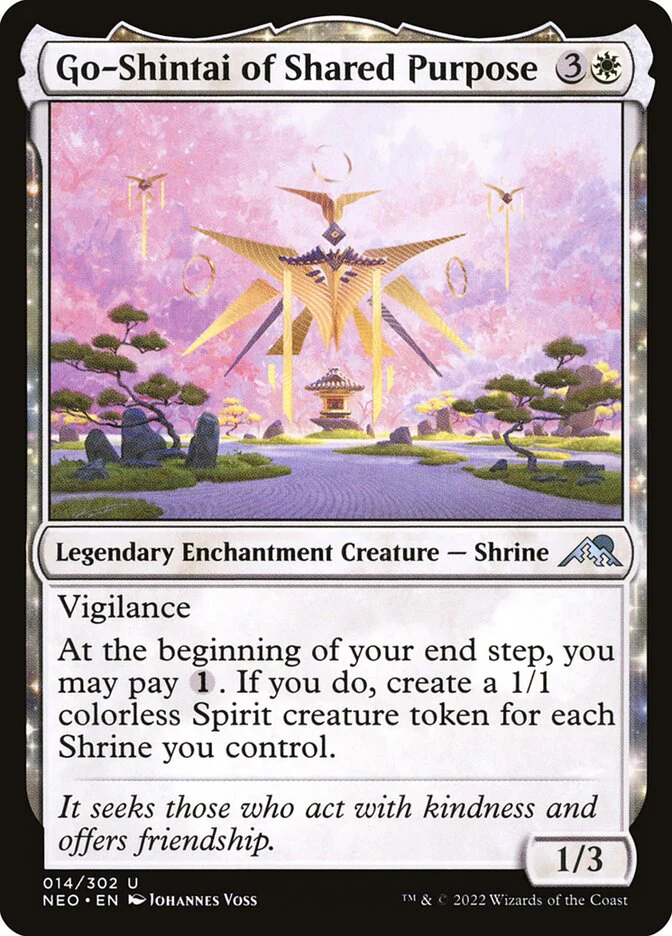 Go-Shintai of Shared Purpose 14 (Kamigawa: Neon Dynasty)  - Foil