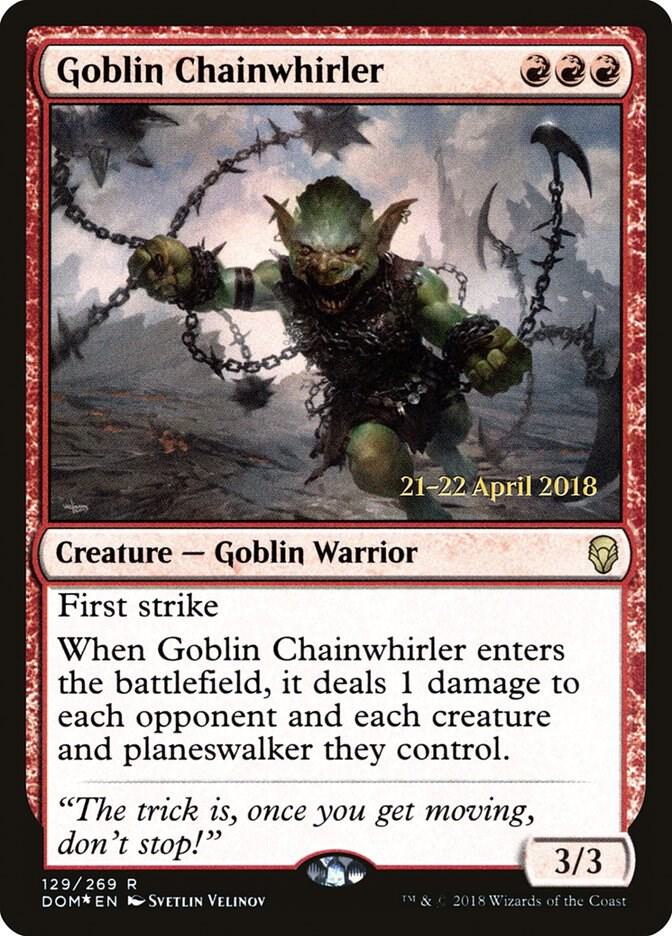 Goblin Chainwhirler 129s/118 (Prerelease Cards)  - Foil