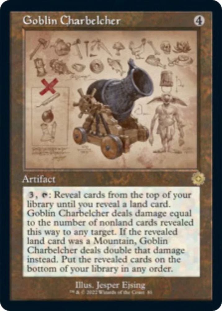Goblin Charbelcher Schematic 81/63 (The Brothers' War: Retro Frame Artifacts)  - Foil