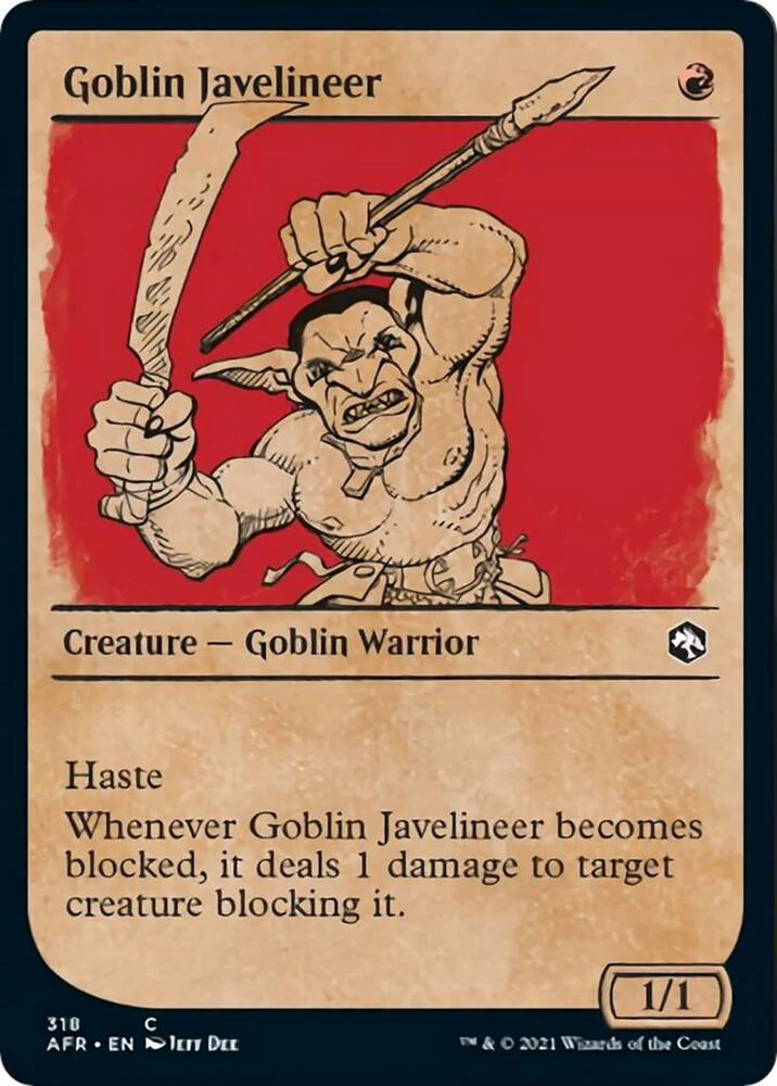 Goblin Javelineer Showcase 318/281 (Adventures in the Forgotten Realms)