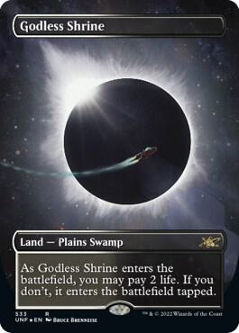 Godless Shrine Borderless Galaxy Foil 533/244 (Unfinity)  - Foil