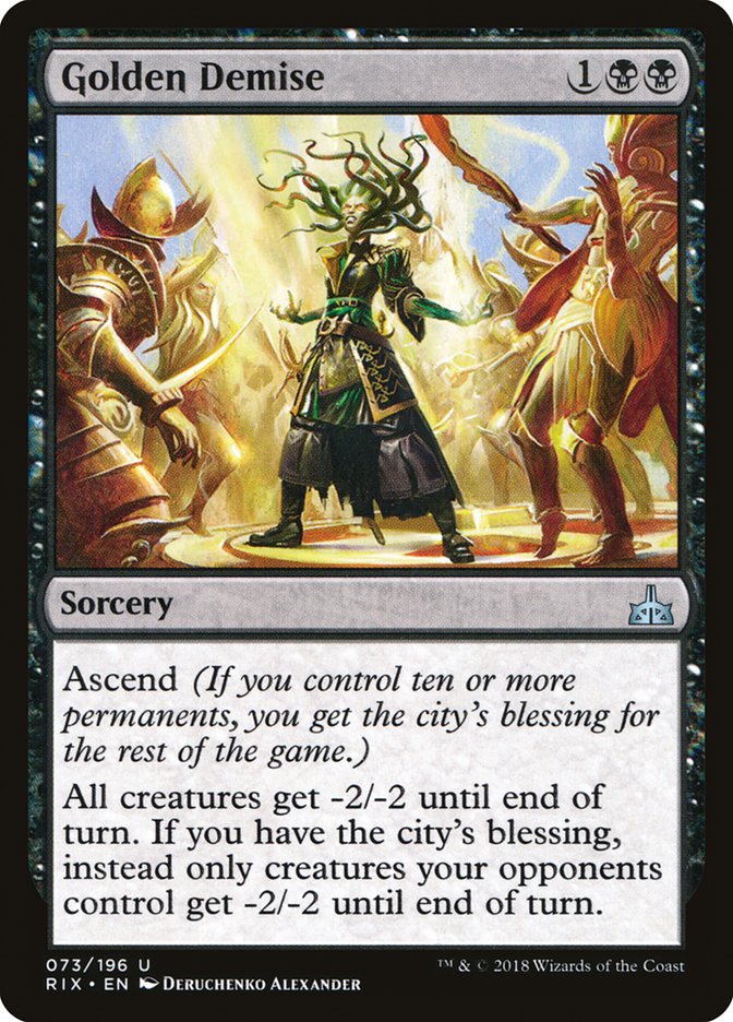 Golden Demise 73/196 (Rivals of Ixalan)  - Foil