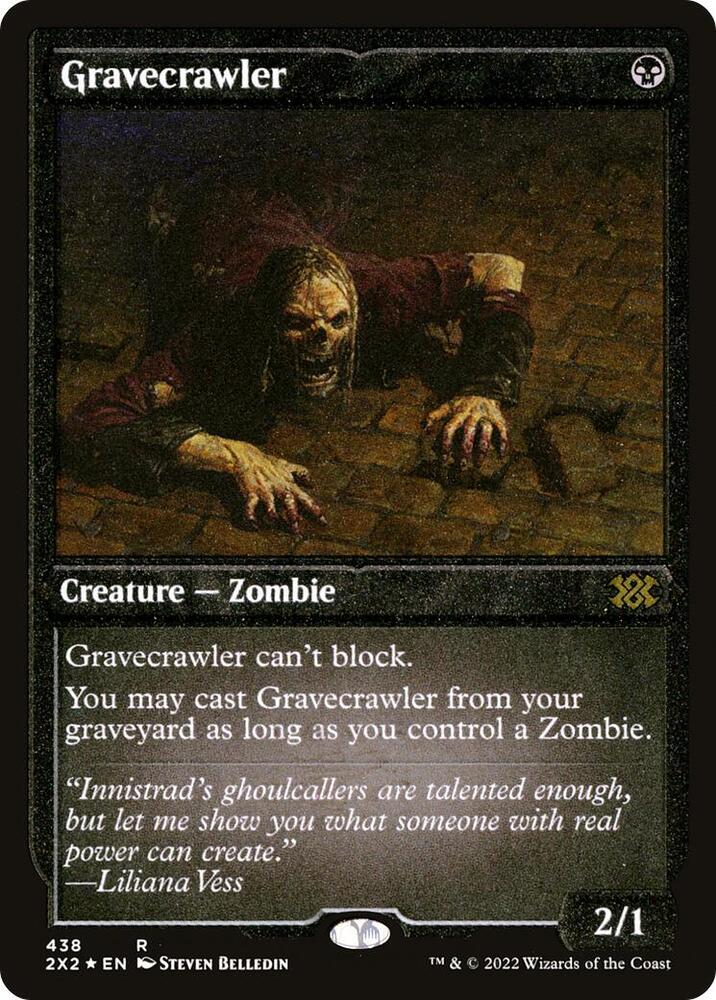 Gravecrawler Foil Etched 438 (Double Masters 2022)  - Foil