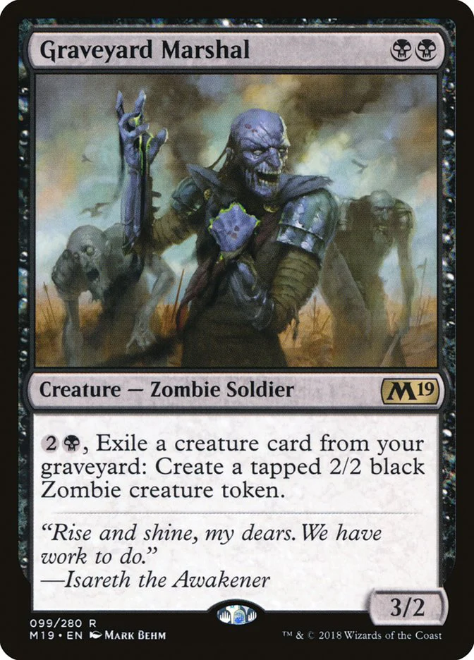 Graveyard Marshal 99/280 (Core Set 2019) - Foil