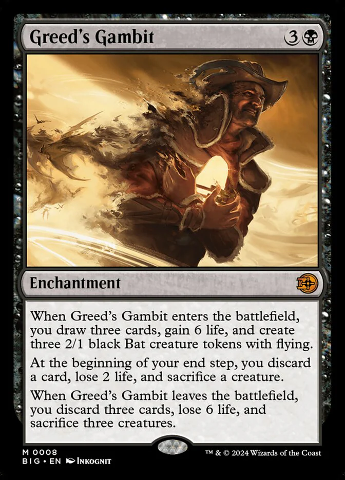 Greed's Gambit 8/30 (Outlaws of Thunder Junction: The Big Score)  - Foil