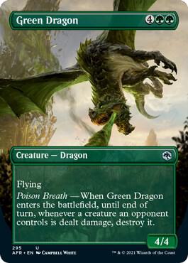 Green Dragon Borderless 295/281 (Adventures in the Forgotten Realms)  - Foil