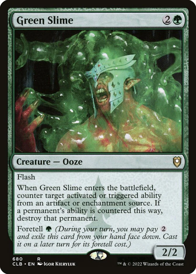 Green Slime 680/361 (Commander Legends: Battle for Baldur's Gate)