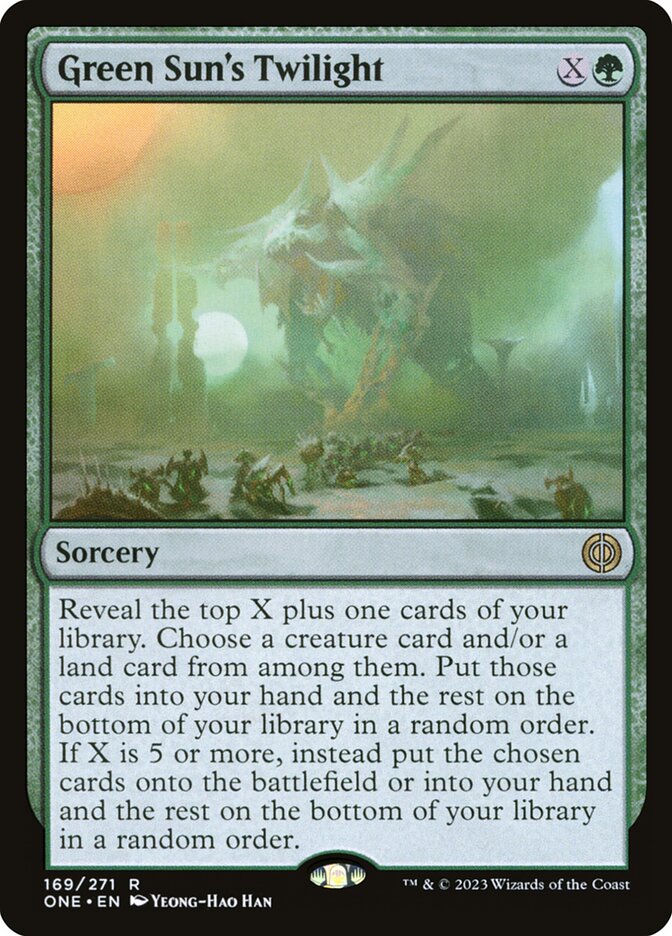 Green Suns Twilight 169 (Phyrexia: All Will Be One)