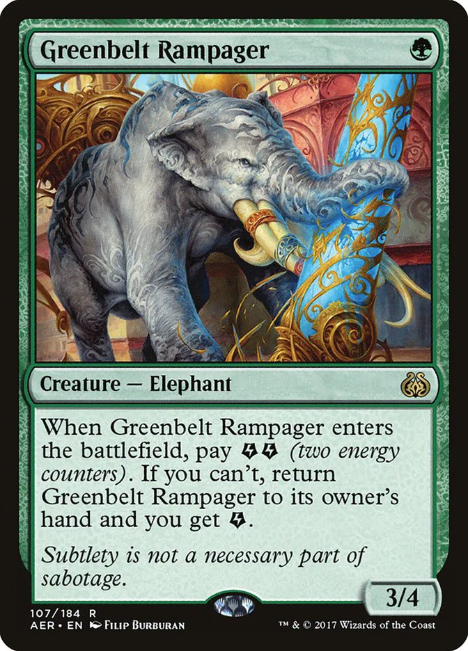 Greenbelt Rampager 107/184 (Aether Revolt)  - Foil