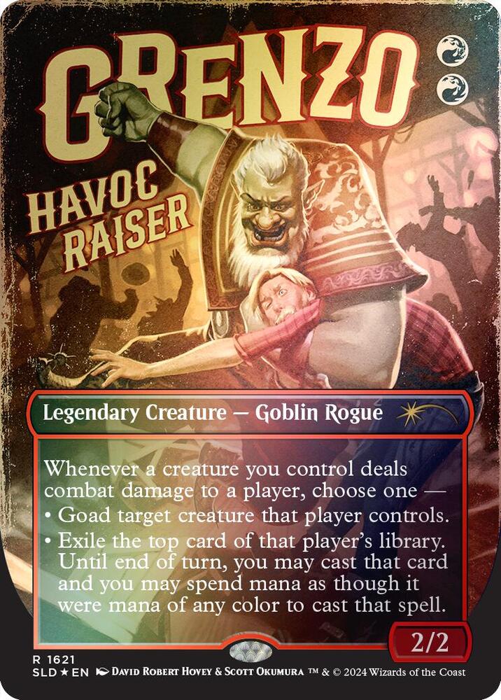 Grenzo, Havoc Raiser 1621 (Secret Lair Drop Series)  - Borderless Rainbow Foil