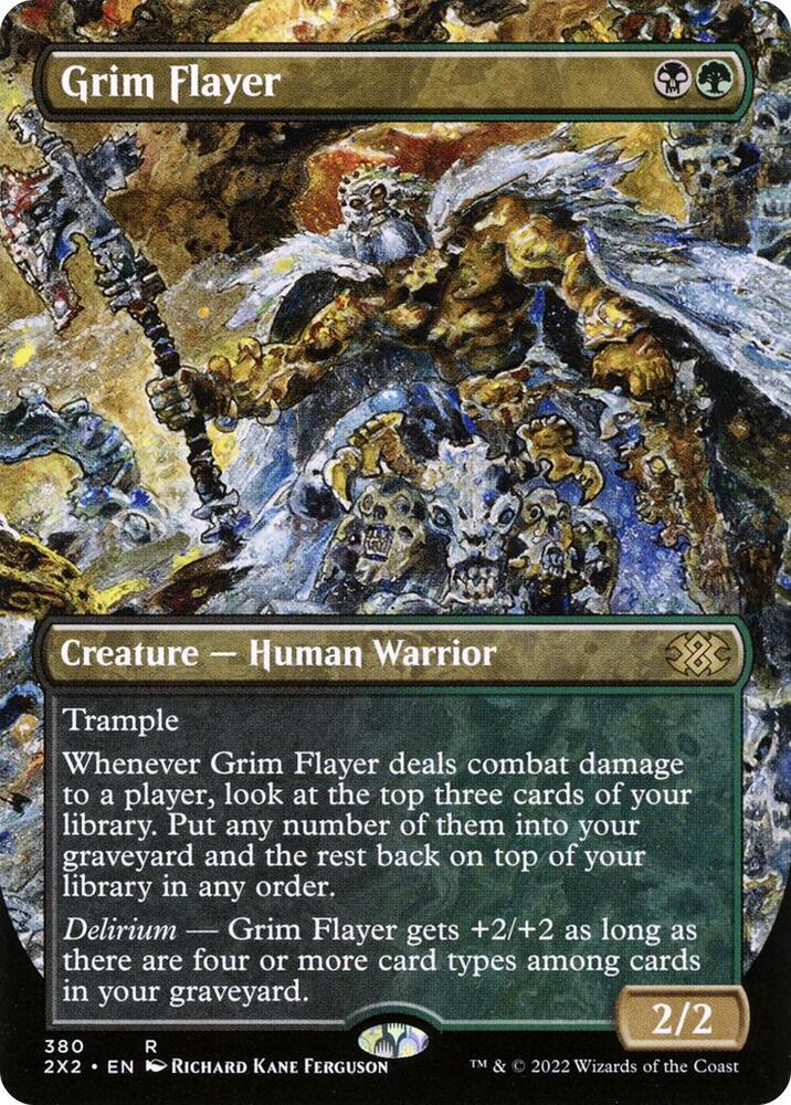 Grim Flayer Borderless 380/331 (Double Masters 2022)  - Foil