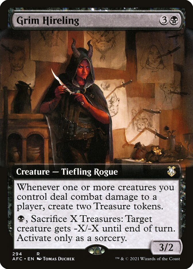 Grim Hireling 294/62 (Commander: Adventures in the Forgotten Realms)