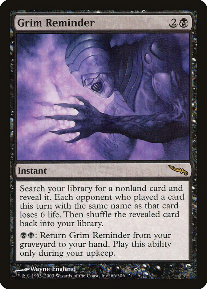 Grim Reminder 66 (Mirrodin)