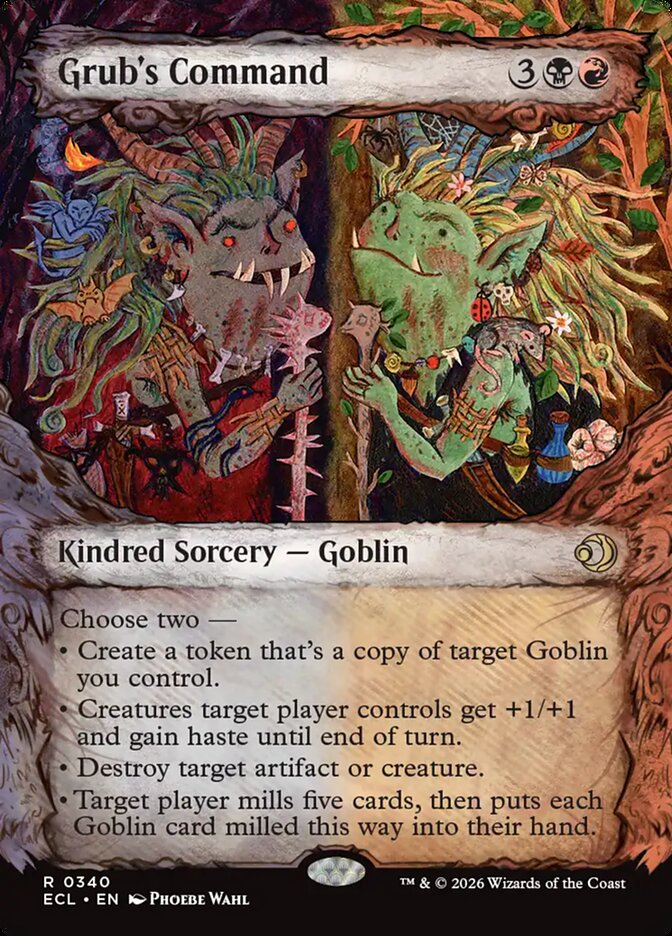 Grub's Command 340 (Lorwyn Eclipsed) - Showcase Foil