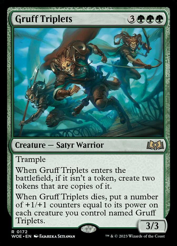 Gruff Triplets 172/276 (Wilds of Eldraine) - Foil
