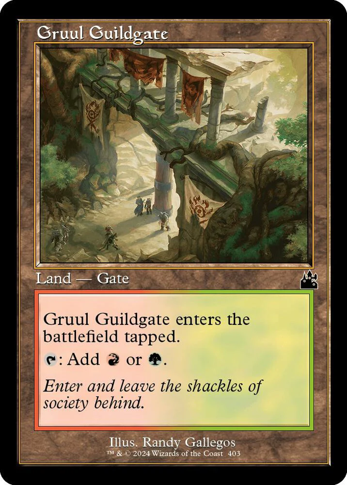 Gruul Guildgate 403/291 (Ravnica Remastered)  - Retro Foil