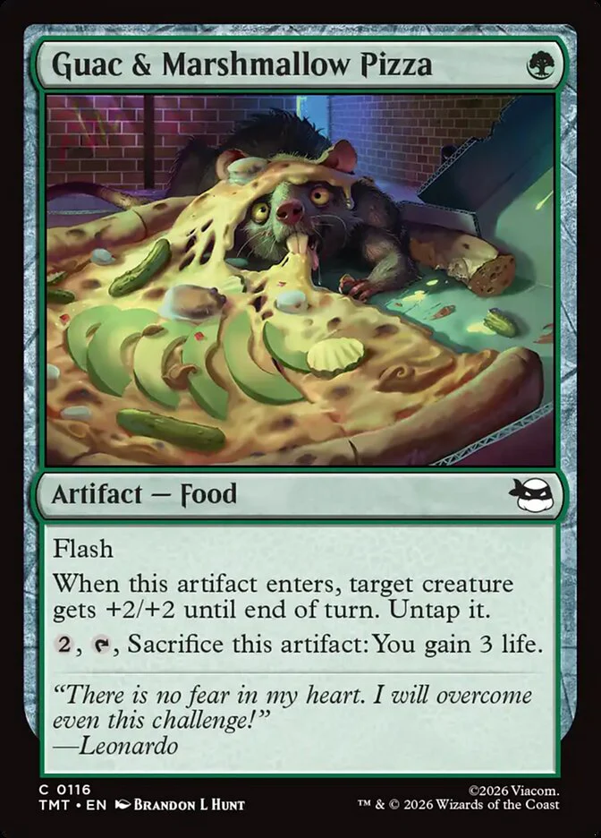 Guac and Marshmallow Pizza 116/190 (Teenage Mutant Ninja Turtles) - Foil