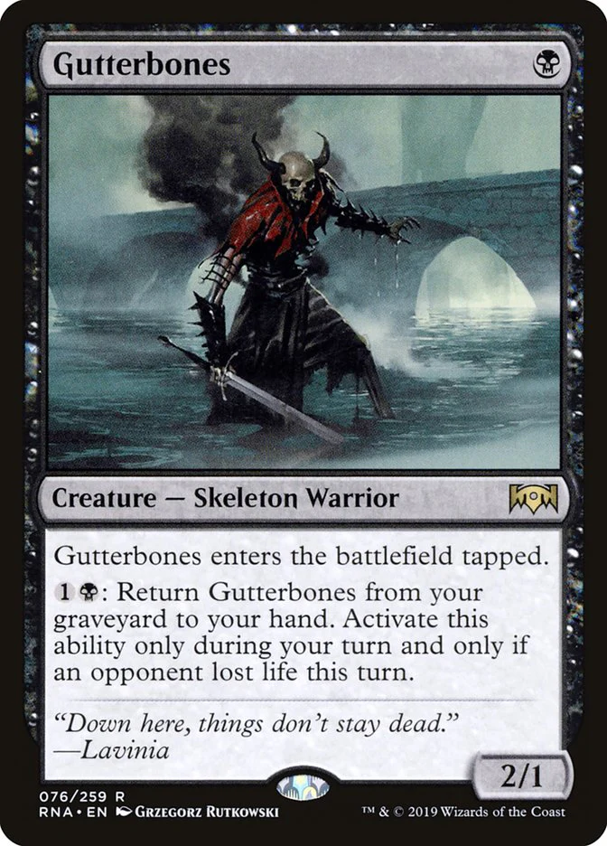 Gutterbones 76/259 (Ravnica Allegiance)