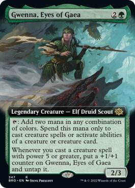 Gwenna Eyes of Gaea Extended Art 347/287 (The Brothers' War)