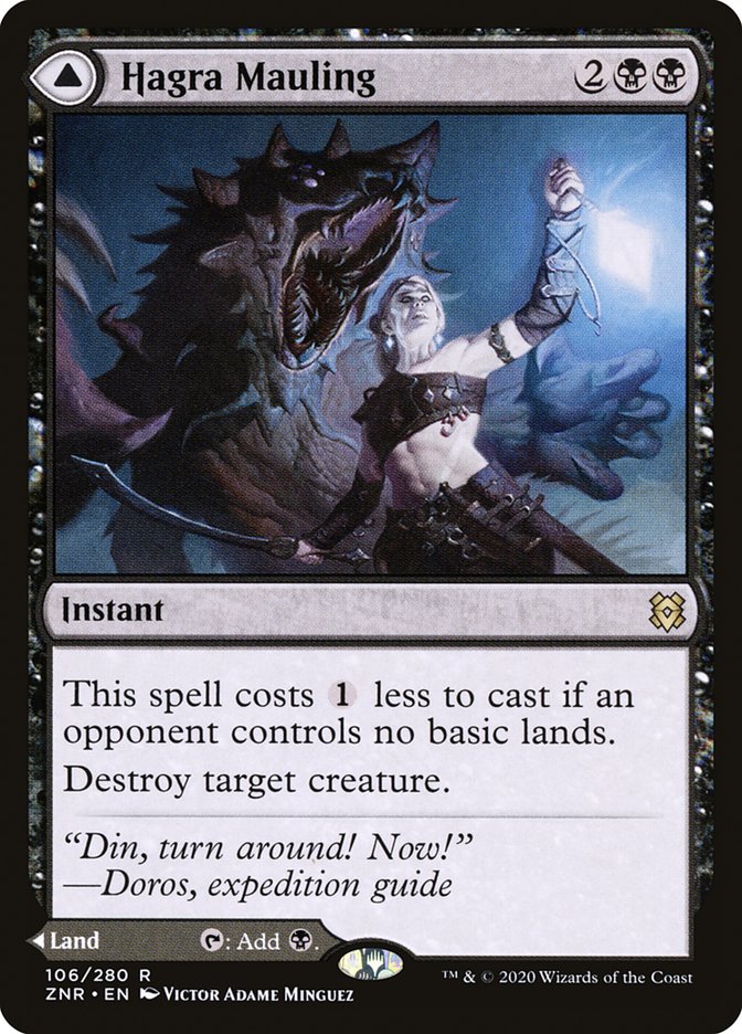Hagra Mauling // Hagra Broodpit 106/280 (Zendikar Rising)  - Foil