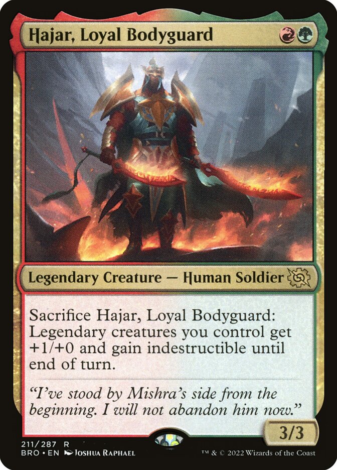Hajar, Loyal Bodyguard 211/287 (The Brothers' War)