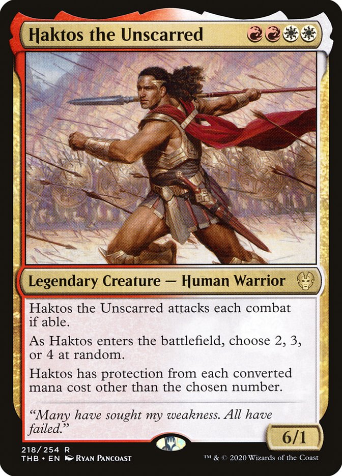 Haktos the Unscarred 218/254 (Theros Beyond Death)