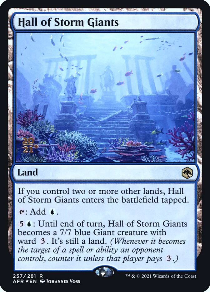 Hall of Storm Giants 257s/241 (Prerelease Cards)  - Foil