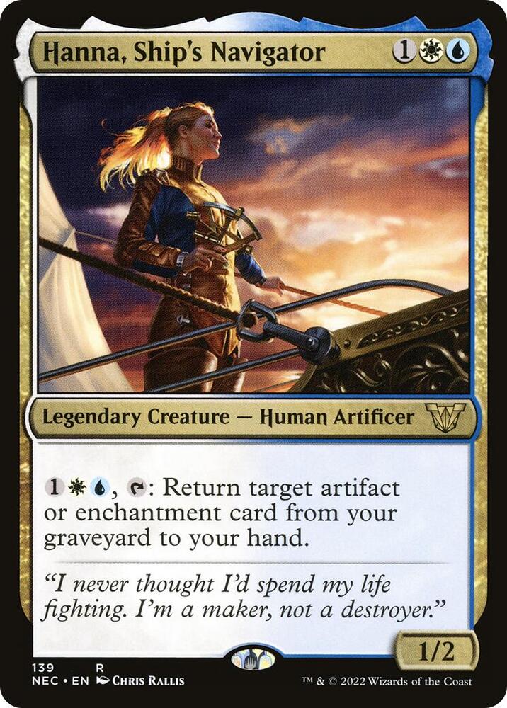 Hanna, Ship's Navigator 139/38 (Commander: Kamigawa: Neon Dynasty)