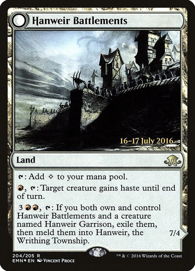 Hanweir Battlements 204s/77 (Prerelease Cards)  - Foil