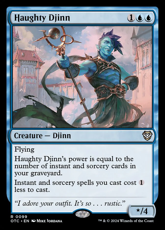 Haughty Djinn 99/342 (Commander: Outlaws of Thunder Junction)