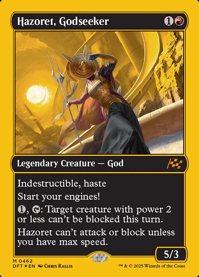 Hazoret, Godseeker 462/291 (Aetherdrift) - First-Place Foil