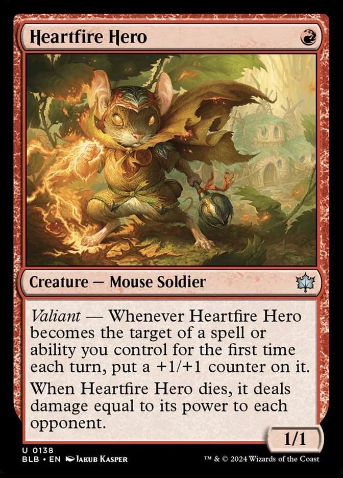 Heartfire Hero 138 (Bloomburrow)