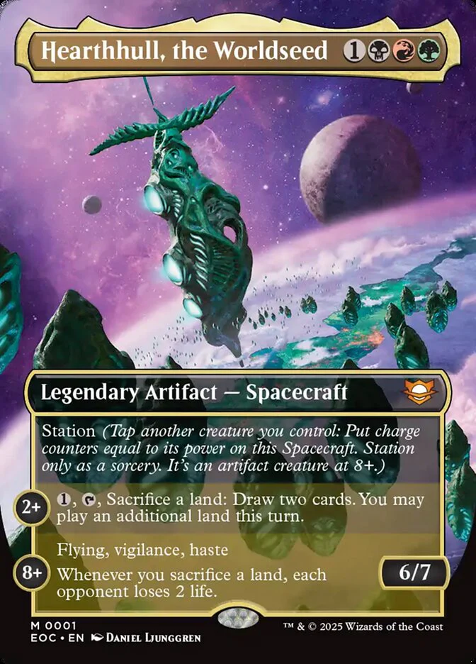 Hearthhull, the Worldseed 1 (Commander: Edge of Eternities) - Borderless Foil