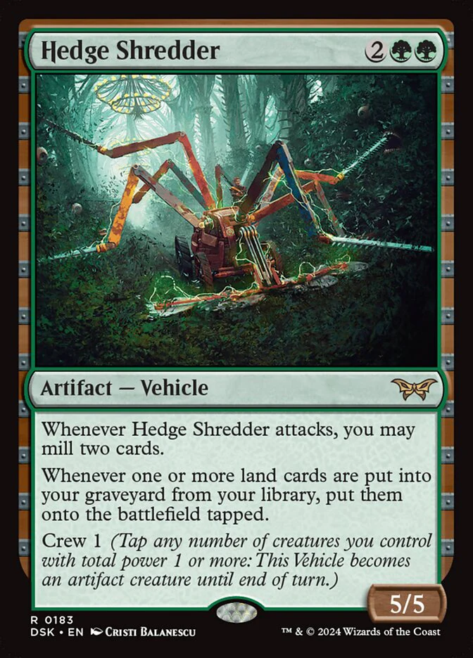 Hedge Shredder 183/286 (Duskmourn: House of Horror)  - Foil