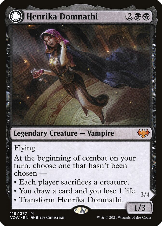 Henrika Domnathi // Henrika, Infernal Seer 119 (Innistrad: Crimson Vow)