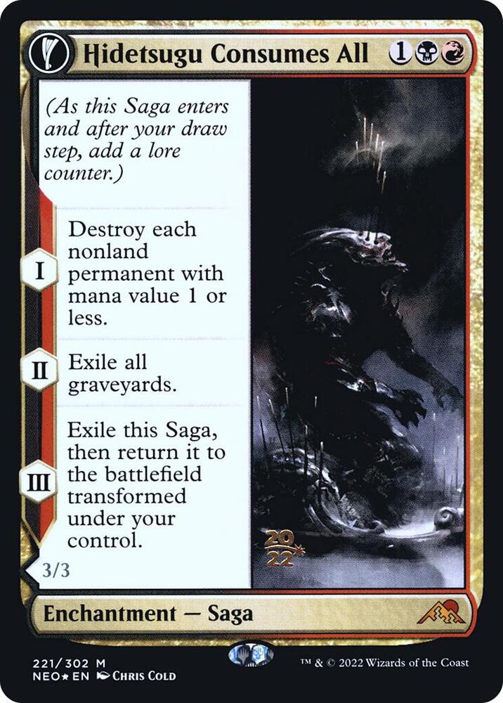 Hidetsugu Consumes All 221s/157 (Prerelease Cards)  - Foil