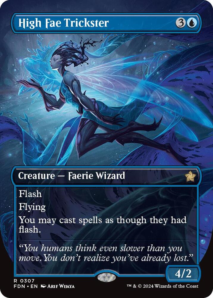 High Fae Trickster 307/291 (Foundations)  - Borderless Foil