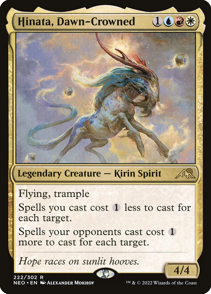 Hinata, Dawn-Crowned 222/302 (Kamigawa: Neon Dynasty)  - Foil