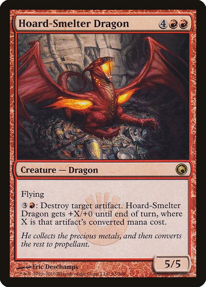 Hoard-Smelter Dragon 93 (Scars of Mirrodin)  - Foil