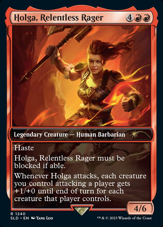 Holga Relentless Rager 1240/1 (Secret Lair Drop Series)  - Full Art Foil