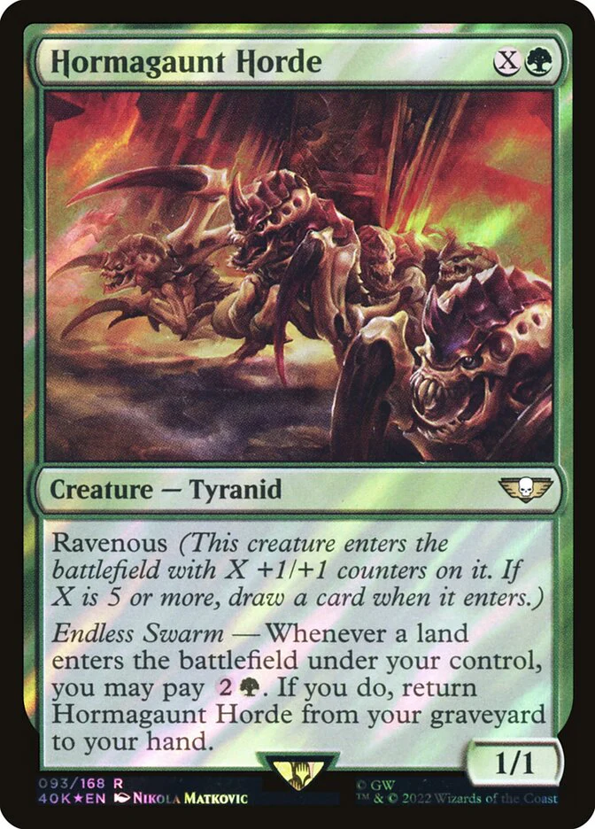 Hormagaunt Horde  93★/617 (Universes Beyond: Warhammer 40,000)  - Surge Foil