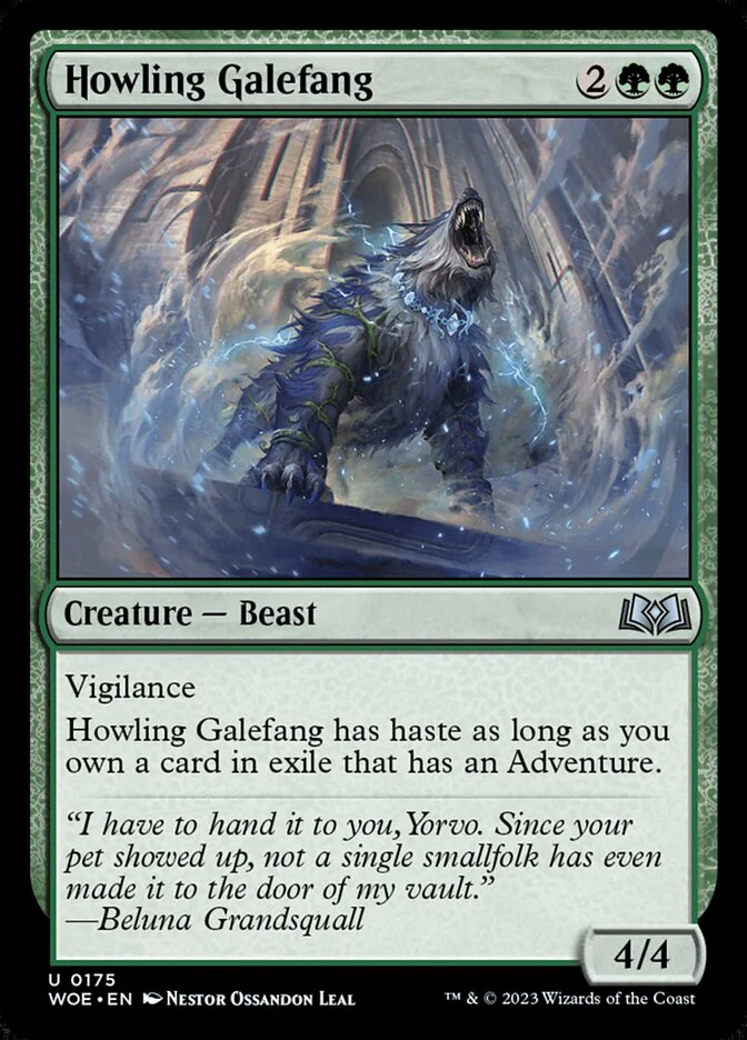 Howling Galefang 175/276 (Wilds of Eldraine) - Foil