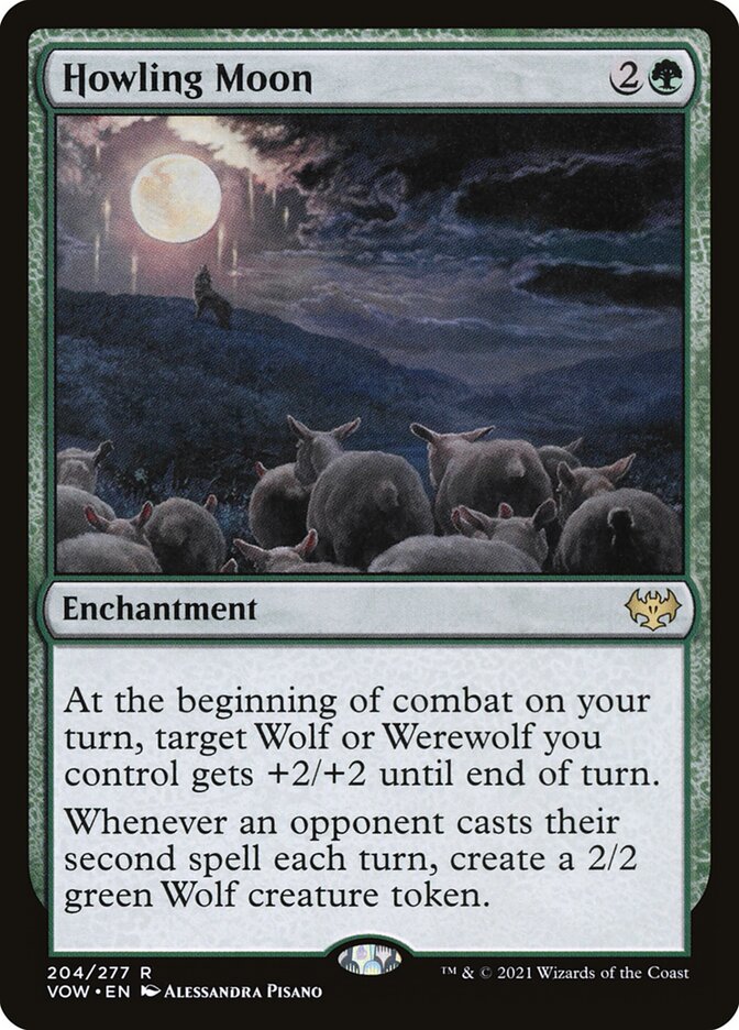 Howling Moon 204/277 (Innistrad: Crimson Vow)  - Foil