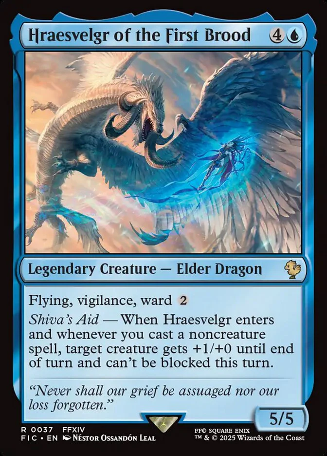 Hraesvelgr of the First Brood 37/100 (Commander: FINAL FANTASY)