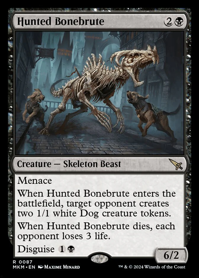Hunted Bonebrute 87/286 (Murders at Karlov Manor)