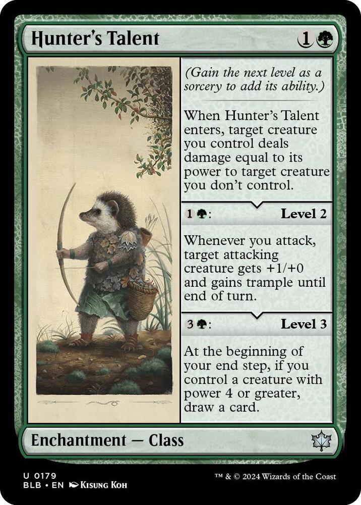 Hunter's Talent 179 (Bloomburrow)  - Foil