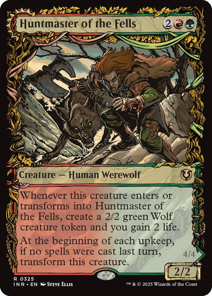 Huntmaster of the Fells // Ravager of the Fells 325/287 (Innistrad Remastered)  - Showcase Foil