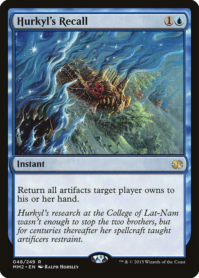 Hurkyl's Recall 48/249 (Modern Masters 2015)  - Foil